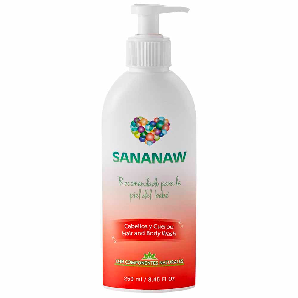 Shampoo Y Jabón Líquido Sananaw Piel Sensible Frasco 250ml Plazavea Supermercado 1665