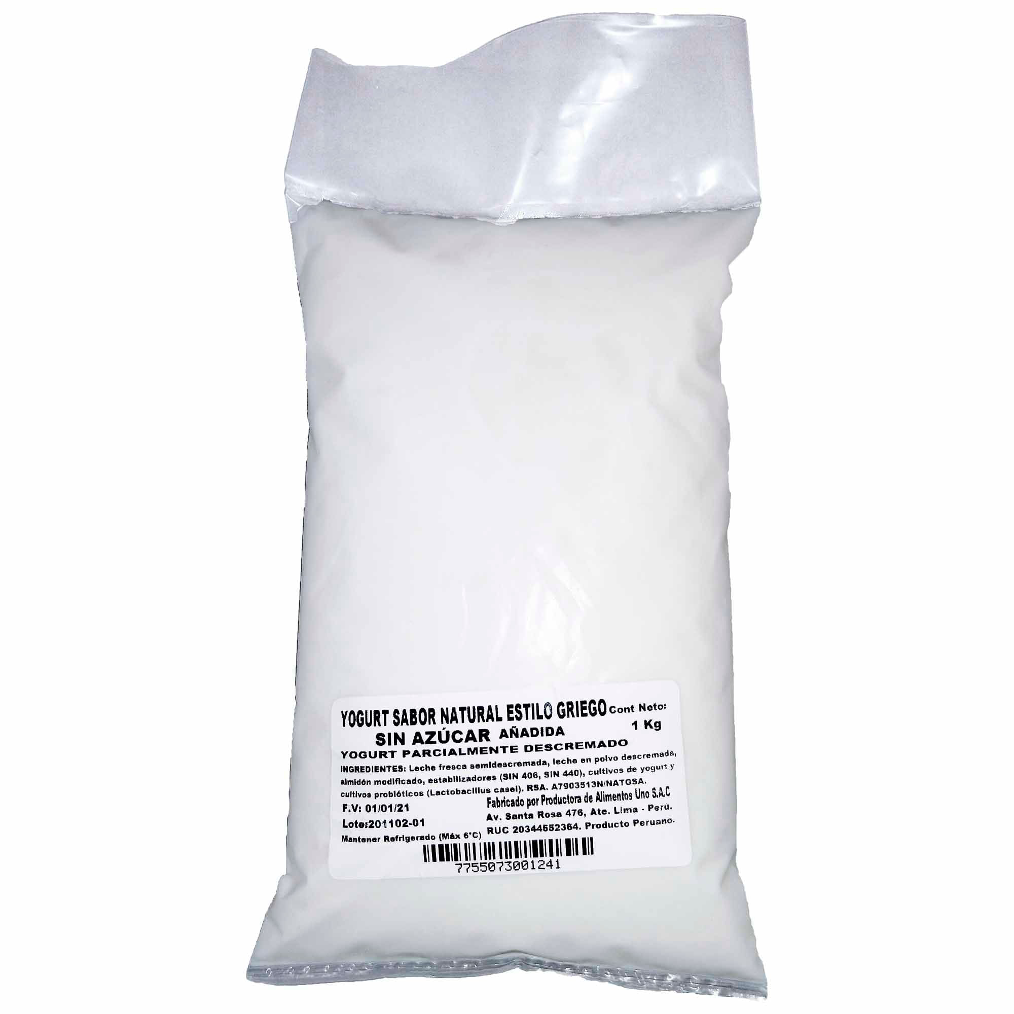 Yogurt Estilo Griego TIGO Bolsa 1Kg