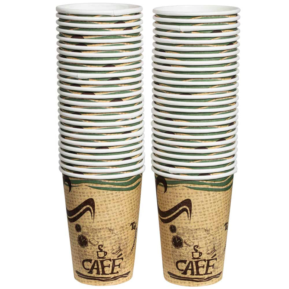 Vaso Descartable PAMOLSA Diseño Onda Verde 12Oz 350x80x80mm