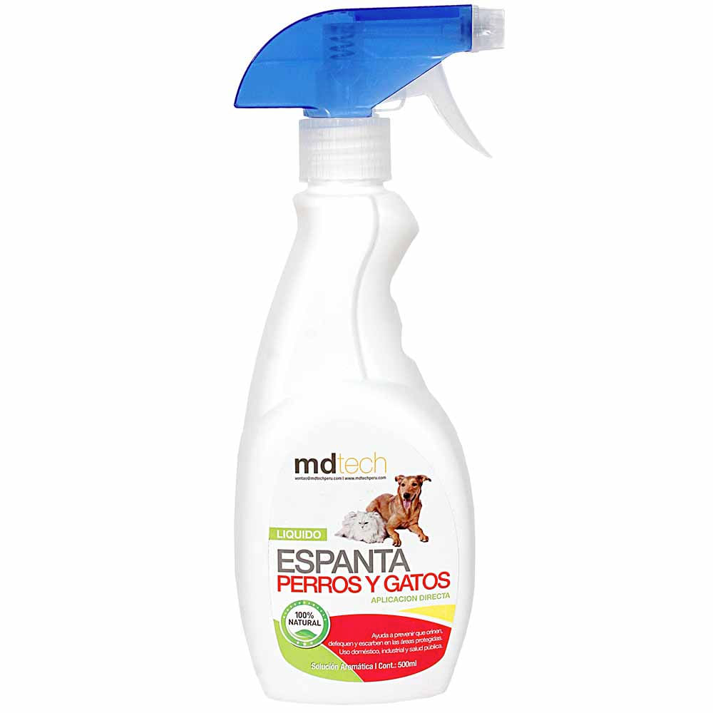 Insecticida en spray MDTECH Espanta perros y gatos Frasco 500Ml