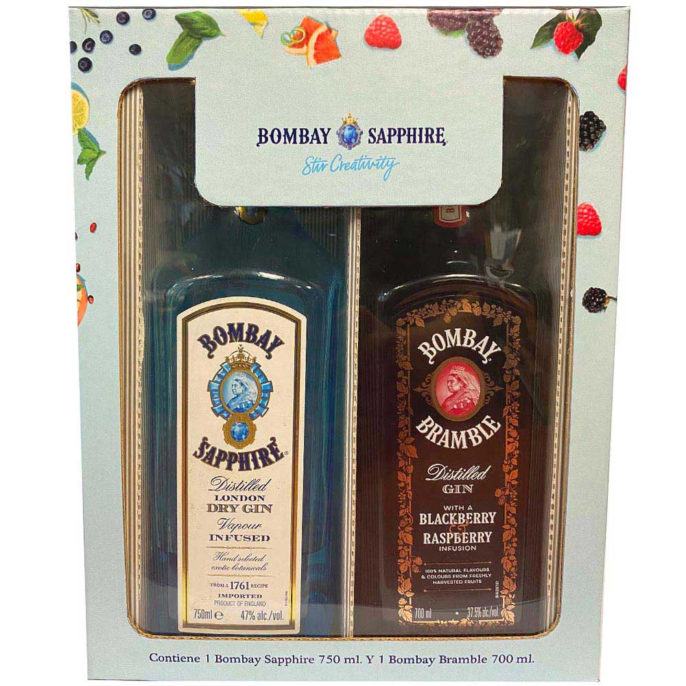 Pack Gin BOMBAY SAPPHIRE Botella 750ml + Bramble Botella 700ml