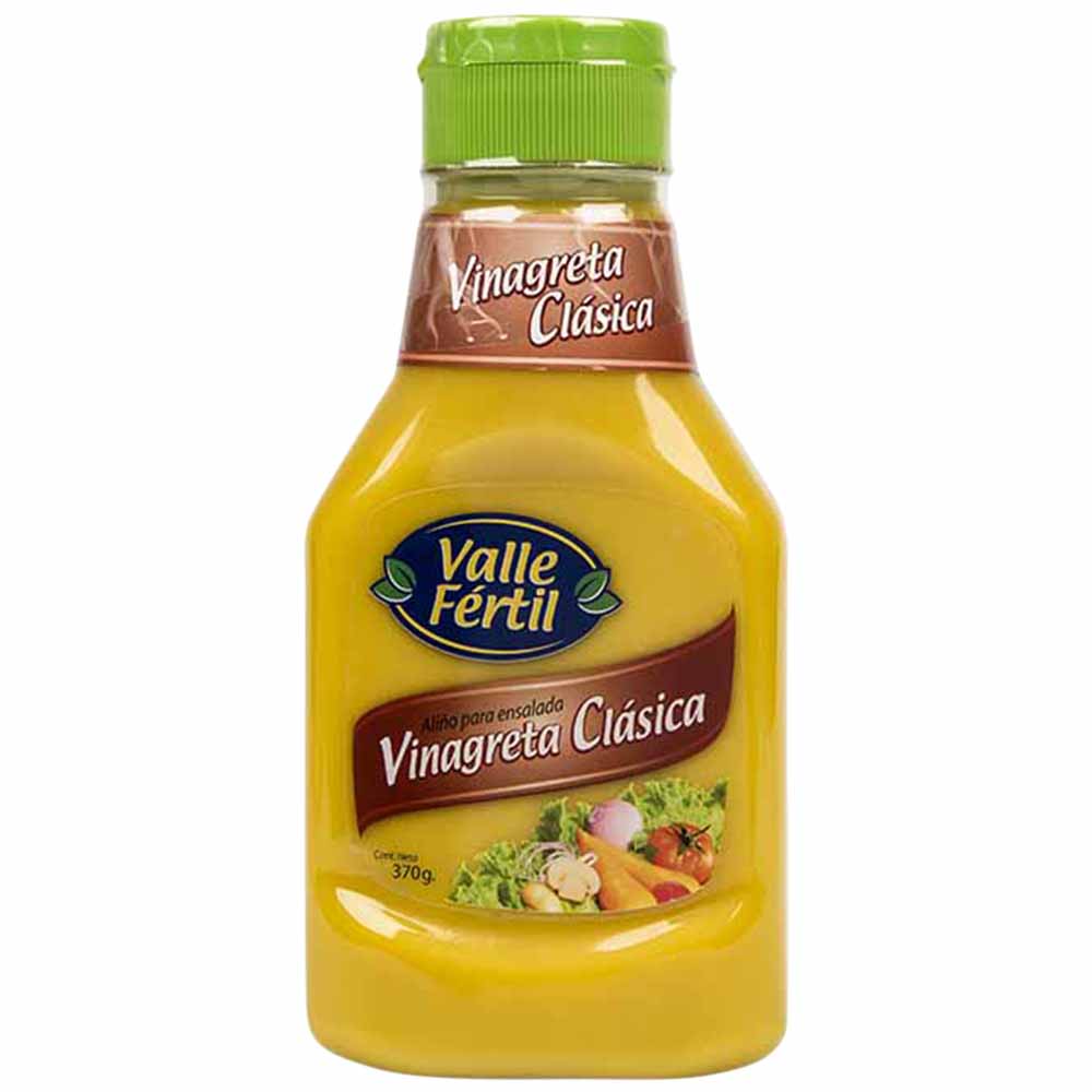 Vinagreta Clásica VALLE FERTIL Aliño Frasco 370g