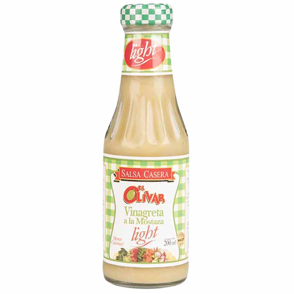 Salsa a la Mostaza Light EL OLIVAR Frasco 200g