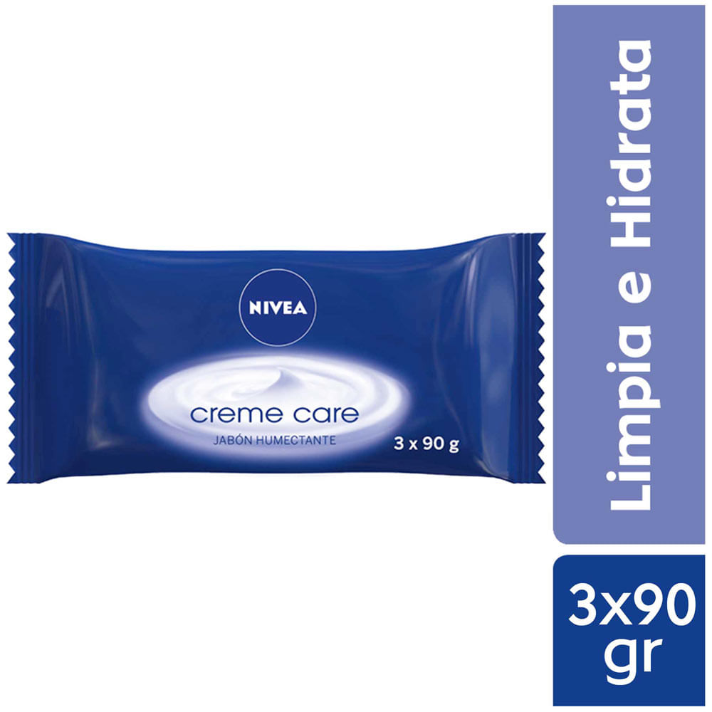 Jabón de Tocador NIVEA Creme Care Paquete 3un plazaVea Supermercado