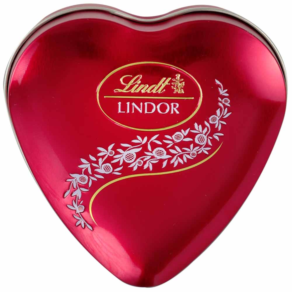 Chocolate LINDT Milk Tin Heart Caja 62g plazaVea Supermercado