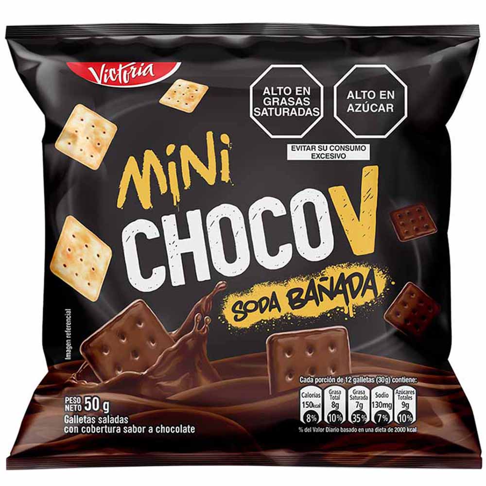 Galleta bañada en Chocolate VICTORIA Mini Choco V Paquete 52g