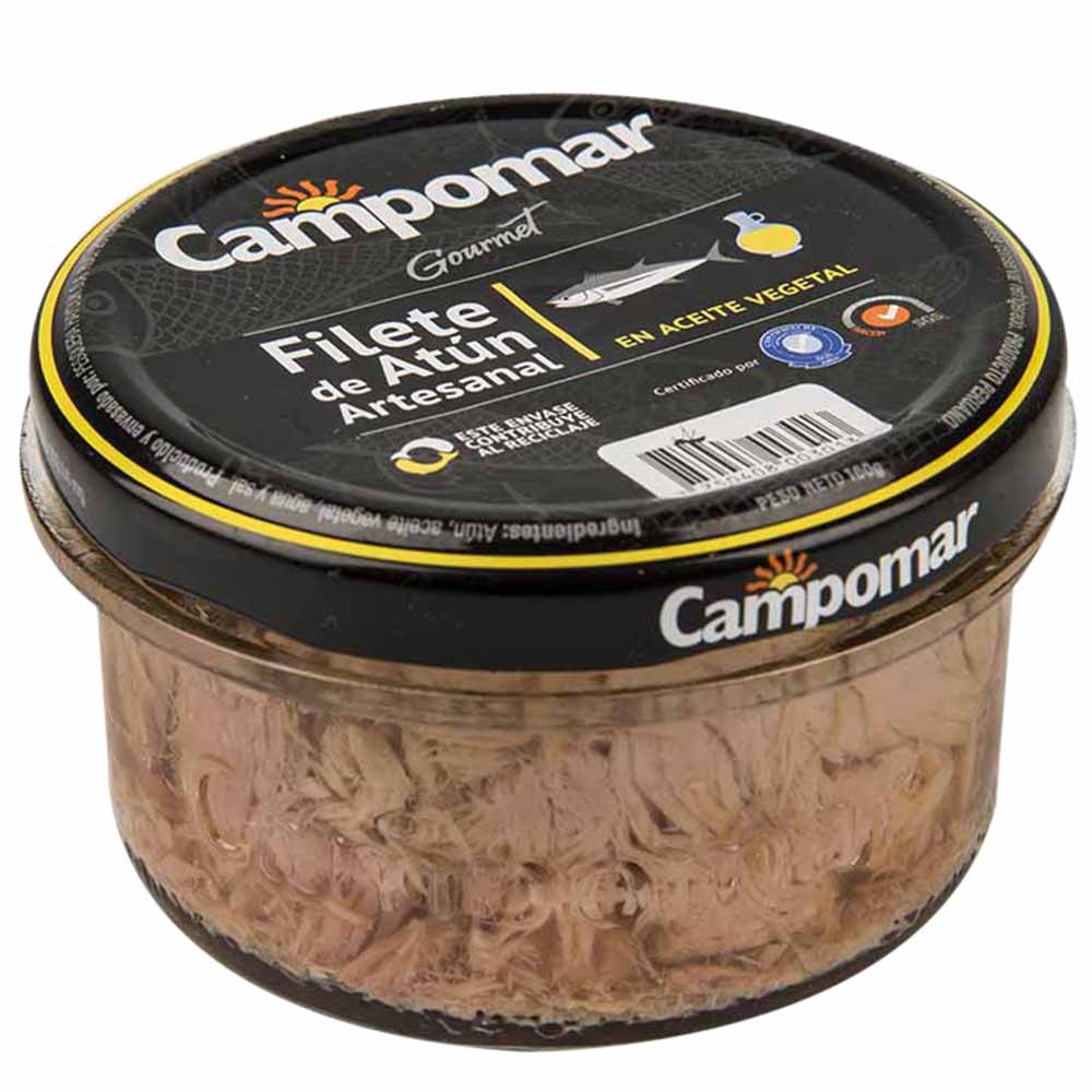 Filete de Atún Artesanal CAMPOMAR Gourmet Frasco 160g