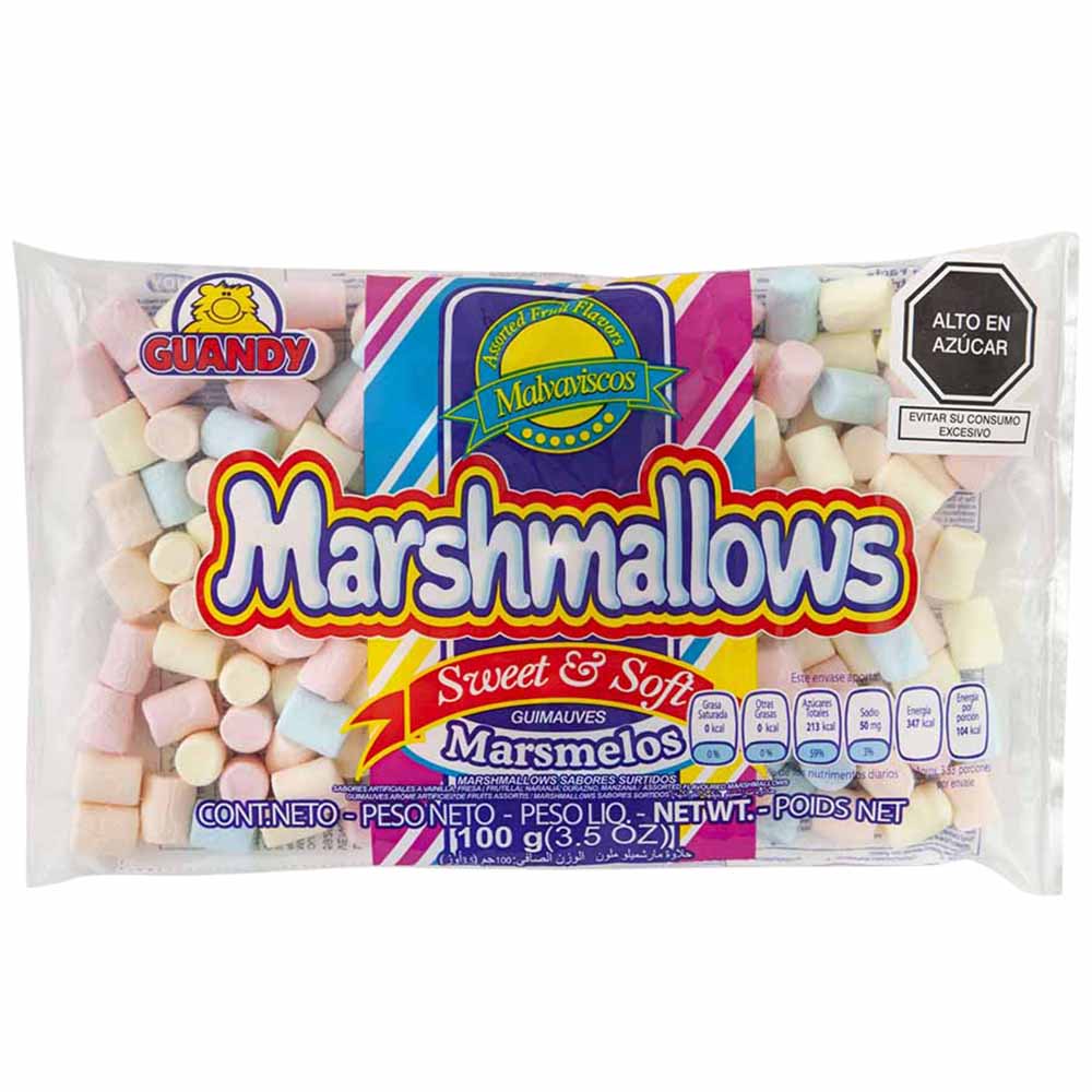 Marshmallows GUANDY Surtidos Bolsa 100g