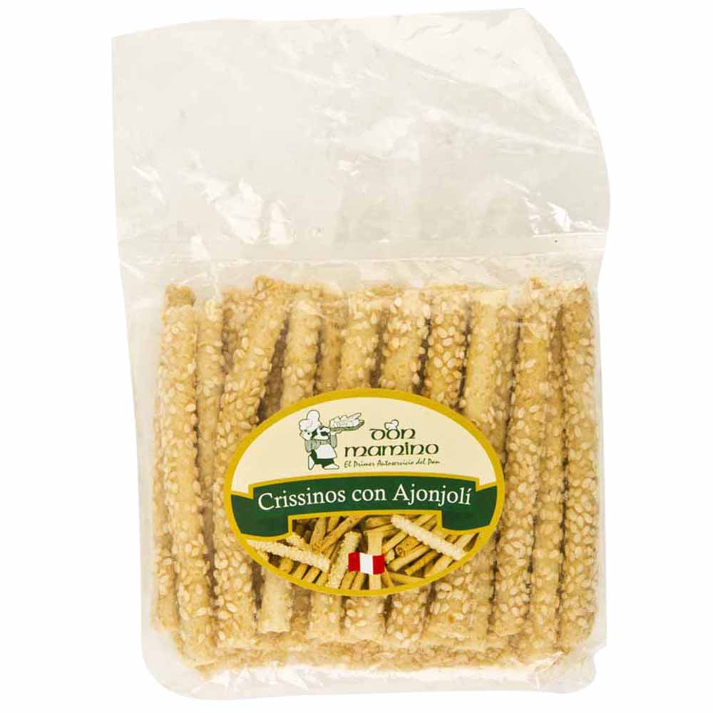 Crissinos Cortos DON MAMINO con Ajonjolí Bolsa 75g