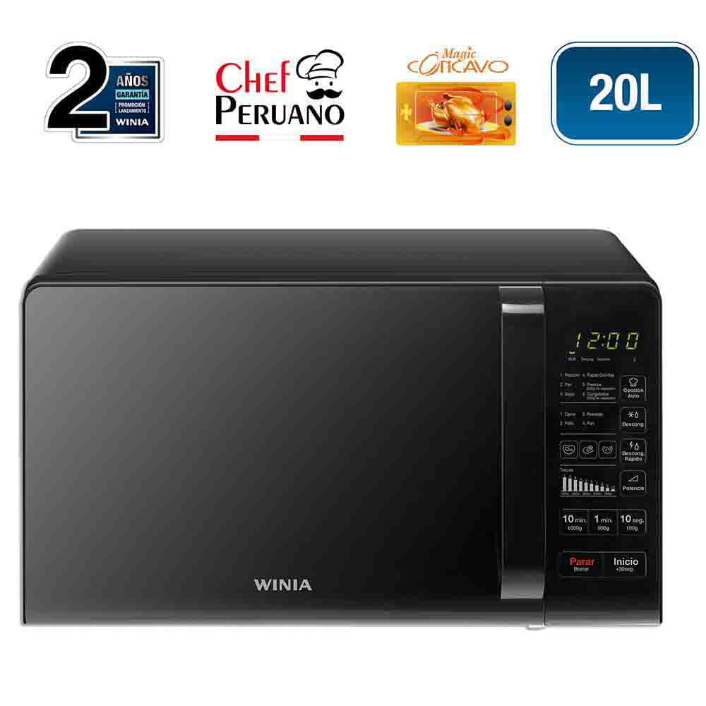 Horno Microondas WINIA 20L WMN-208MCB Negro | PlazaVea - Supermercado