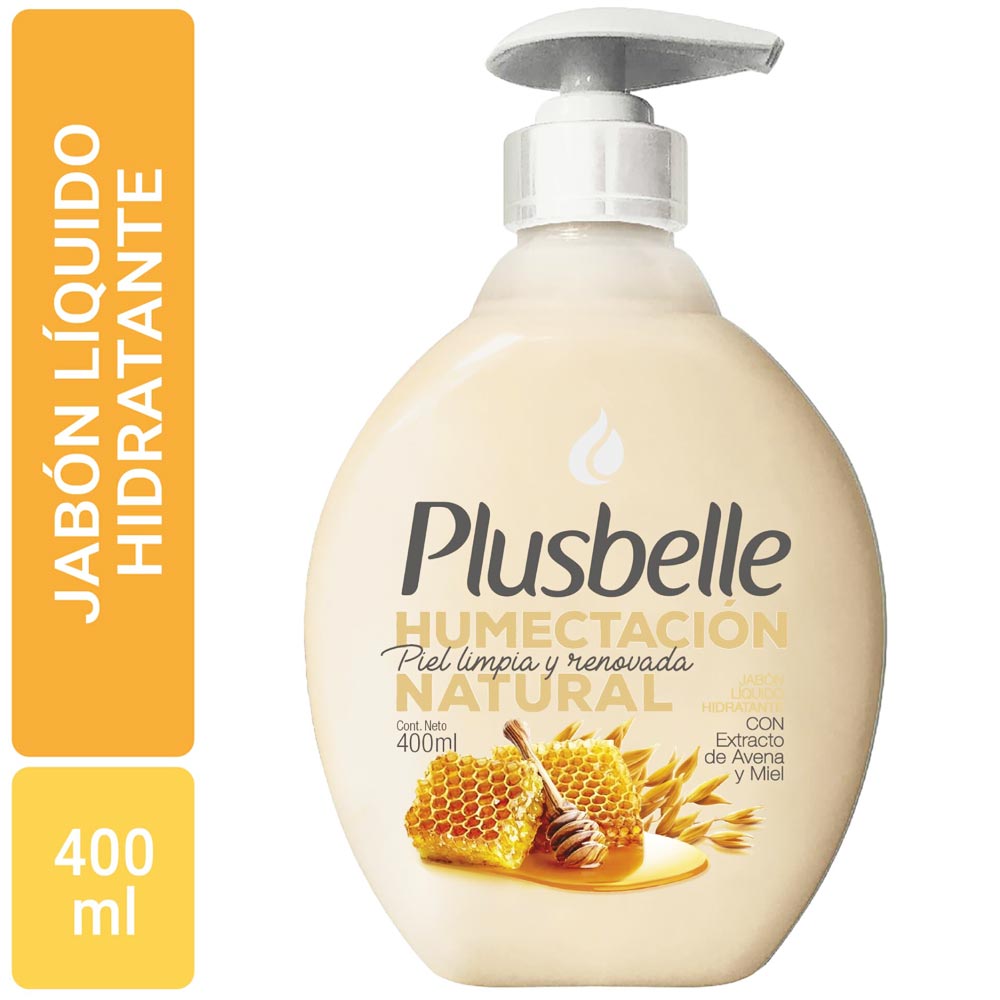 Jabón Líquido Plusbelle Hidratación Natural Frasco 400ml Plazavea Supermercado 5038