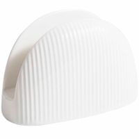 Servilletero VIVA HOME Porcelana Blanca Rayas