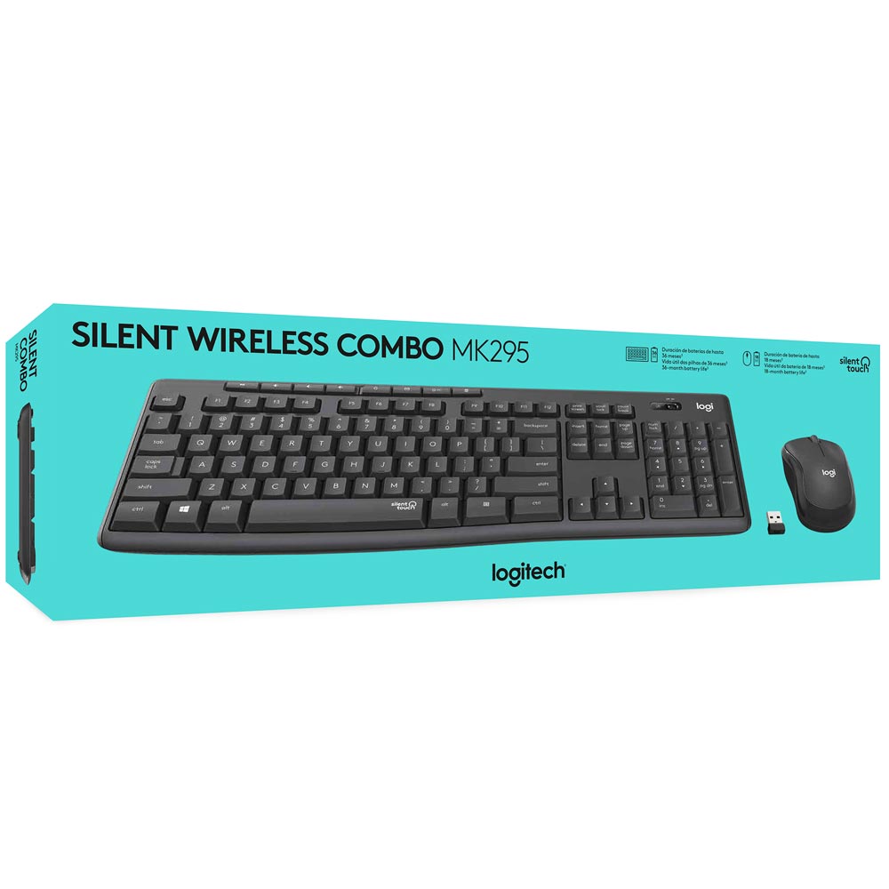 Kit LOGITECH Teclado + Mouse MK295 Negro