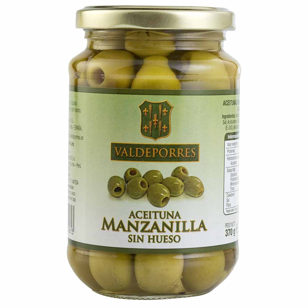 Aceituna Manzanilla VALDEPORRES sin Hueso Frasco 340g