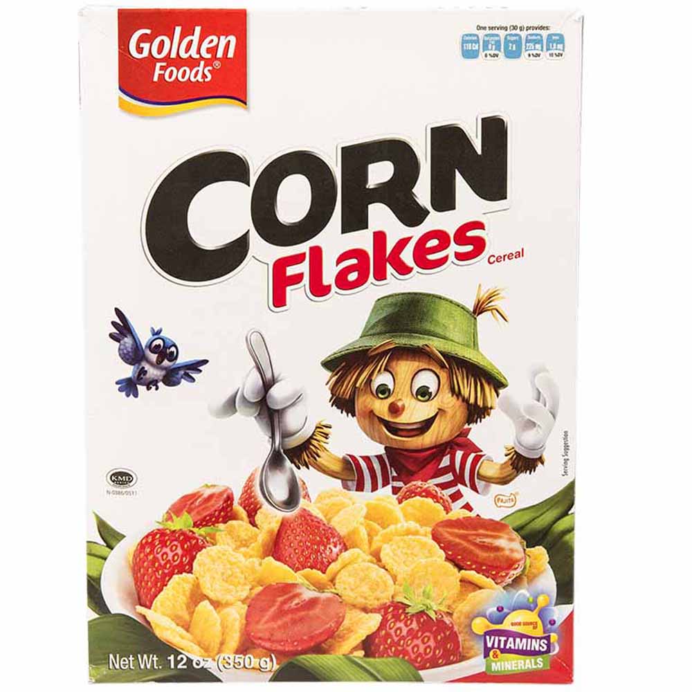 Corn Flakes GOLDEN FOODS Caja 350g plazaVea Supermercado