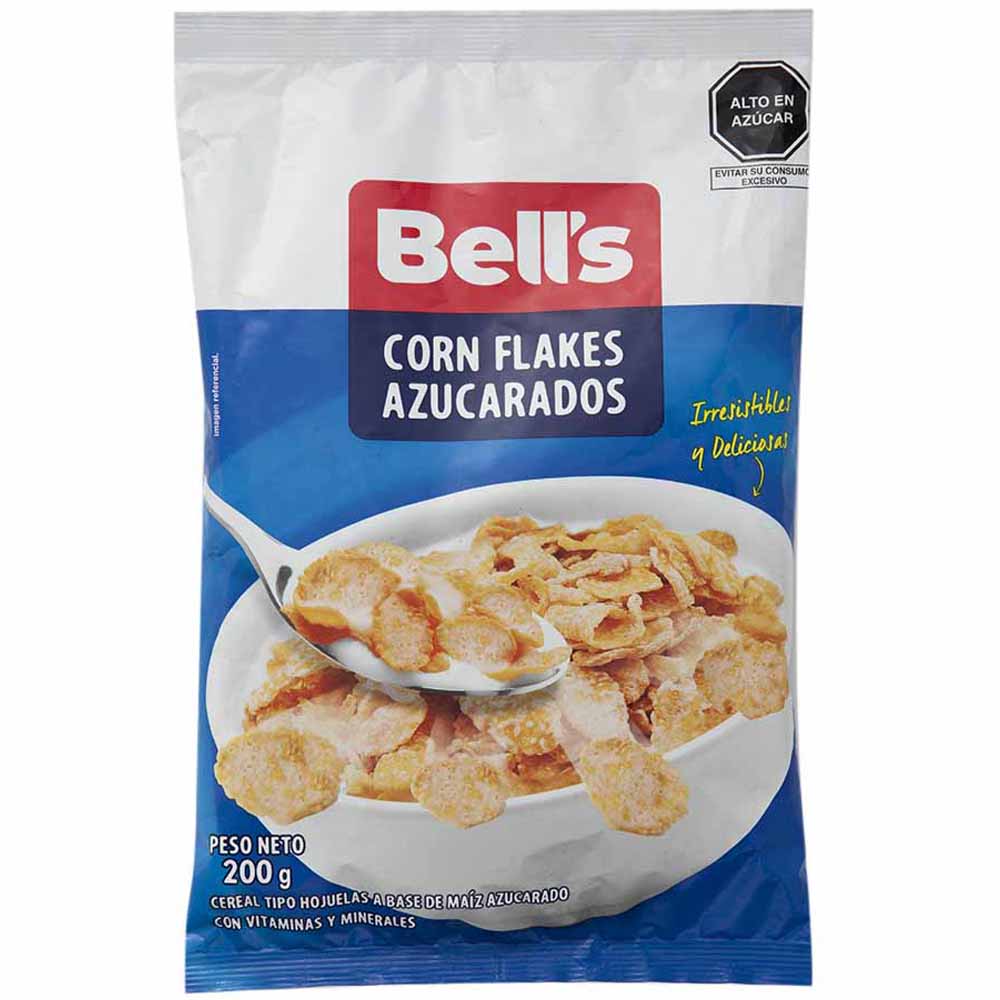 Cereal BELL'S Corn Flakes Azucarados Bolsa 200g