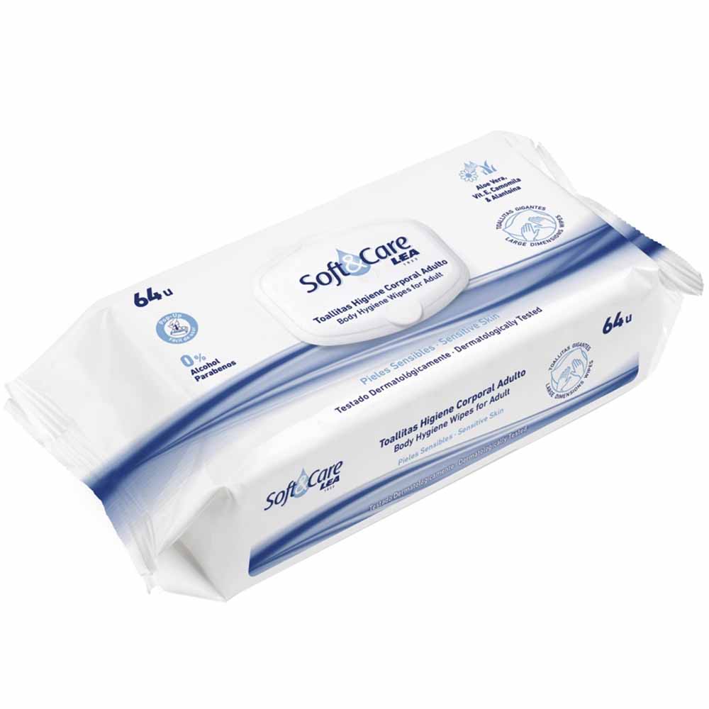 Toallitas de Higiene LEA Adulto Paquete 64un