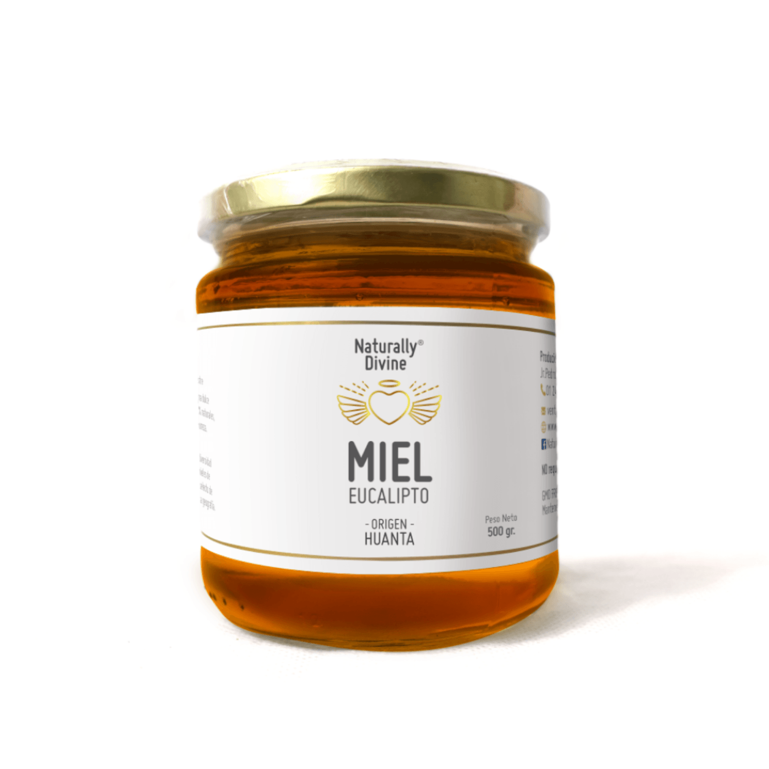 Miel Silvestre Huanta Eucalipto Naturally Divine 500 gr