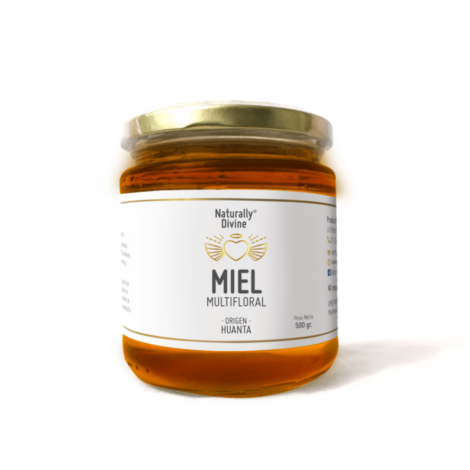 Miel Silvestre Huanta Multifloral Naturally Divine 500 gr