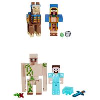 Figura de Acción MINECRAFT Vanilla Core Figura De 3.25"" Con Crafting 2-Pack Asst (Modelos Aleatorios)