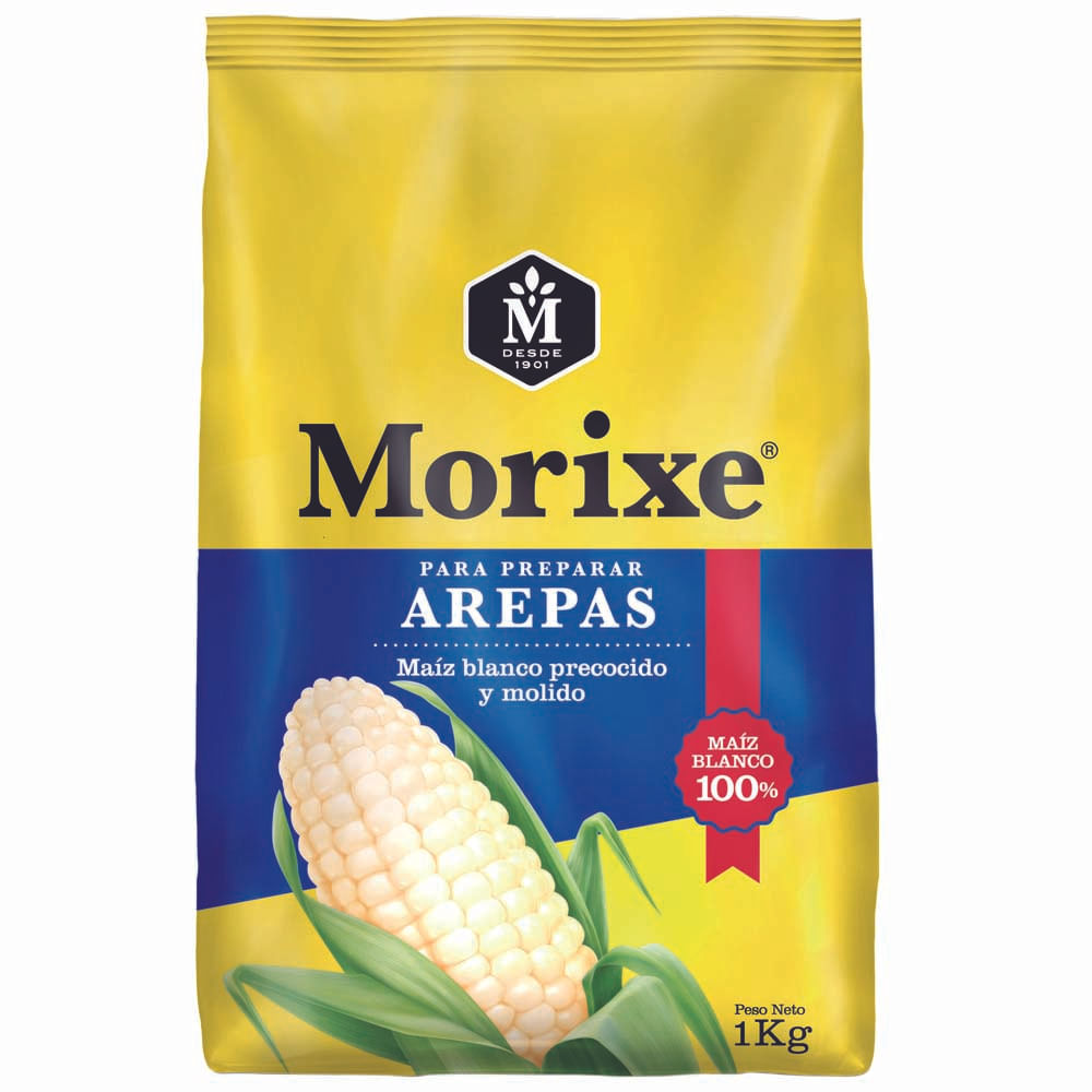 Harina MORIXE de Maiz Blanco Bolsa 1Kg