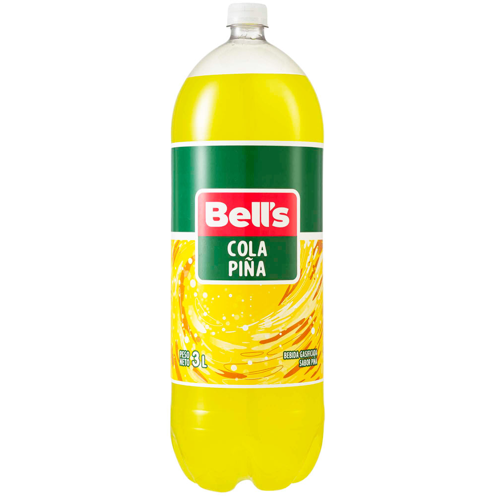 Gaseosa BELL'S Cola Piña Botella 3L