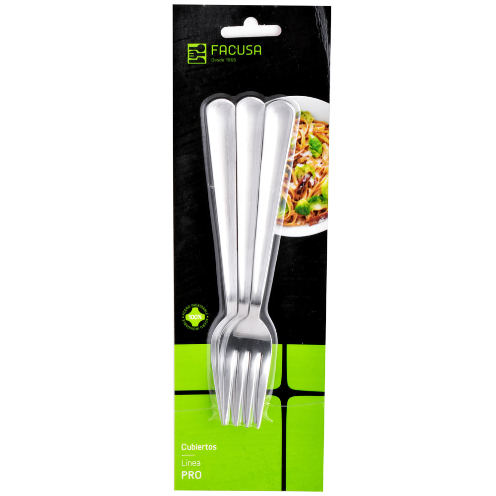 Tenedores FACUSA M580 Blíster 3un 25x95x295mm