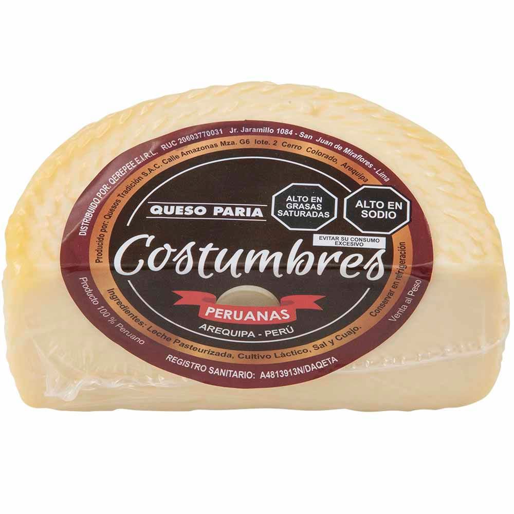 Queso Paria COSTUMBRES PERUANAS