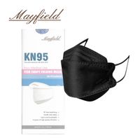 Mascarilla KN95 Mayfield Fish Shape 3D Negro Caja*20und