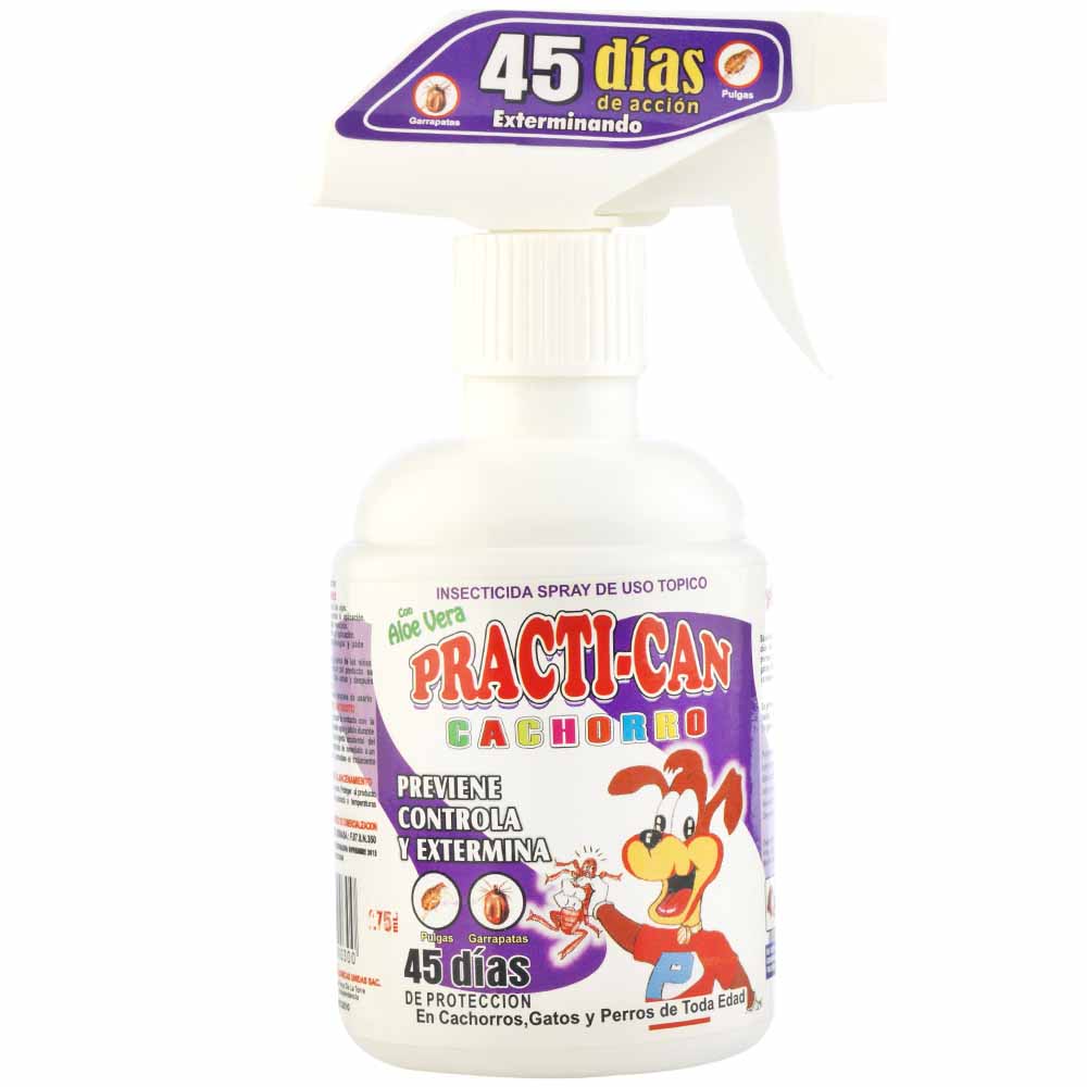 Insecticida Antipulgas para Perro PRACTICAN Cachorro Frasco 275ml