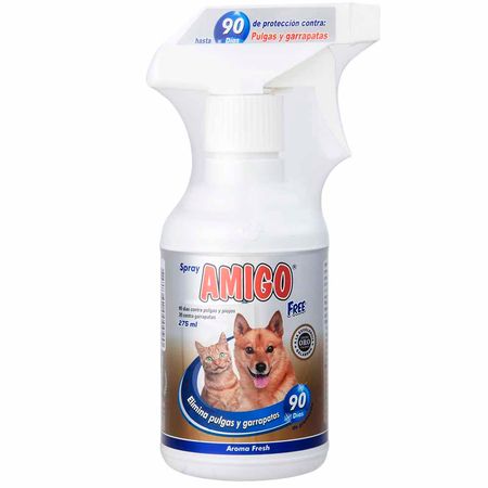 comienzo incluir base Insecticida para Mascotas AMIGO Spray Antipulgas Frasco 275ml | plazaVea -  Supermercado