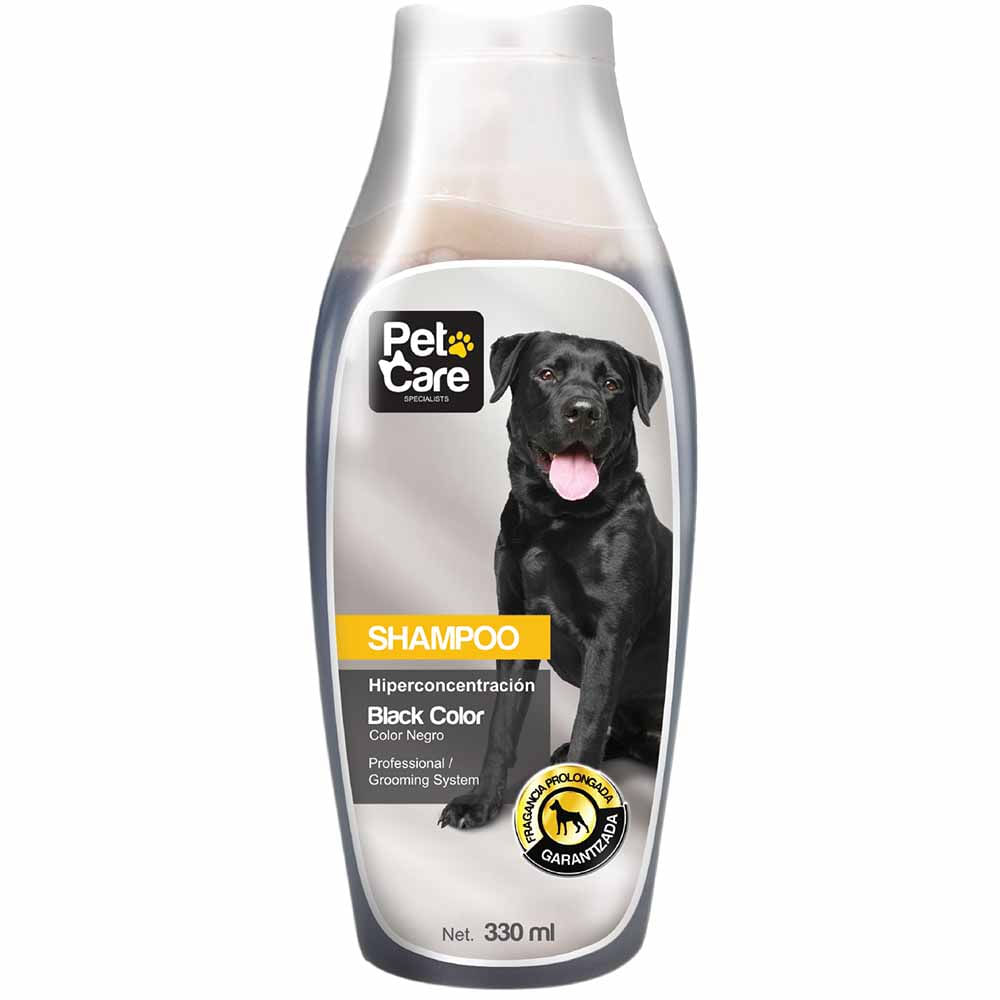 Shampoo para Perros PET CARE Color Negro Frasco 330ml plazaVea
