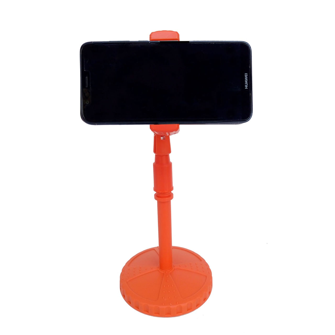 Porta Celular de Mesa Expandible Ajustable Anaranjado