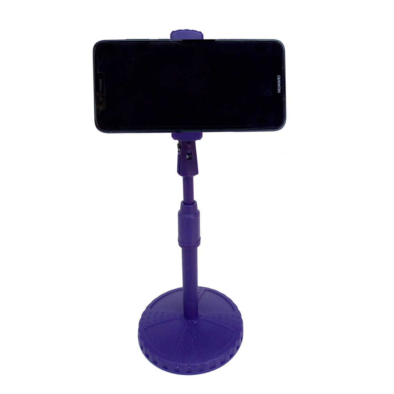 Porta Celular de Mesa Expandible Ajustable Morado