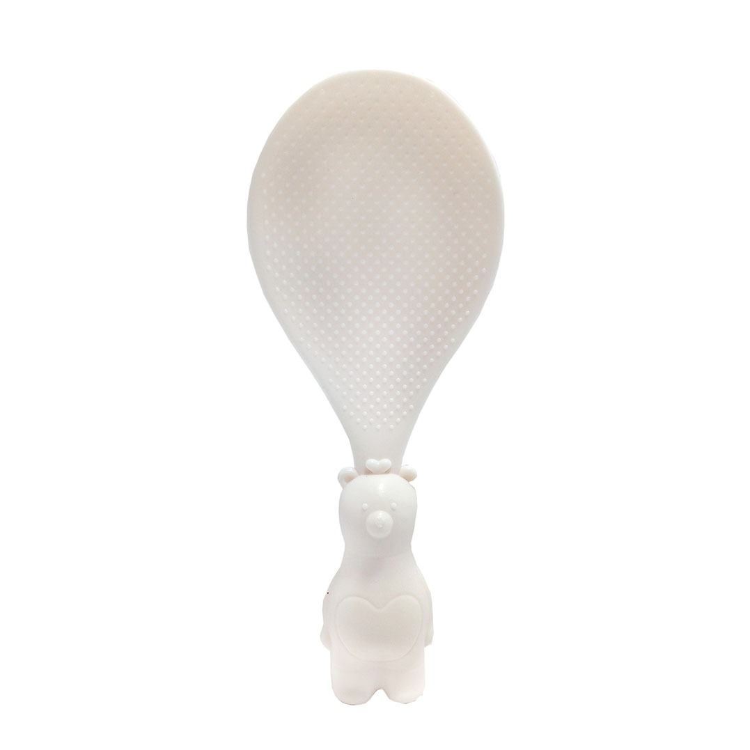 Cuchara Paleta para Arroz Diseño Oso Beige