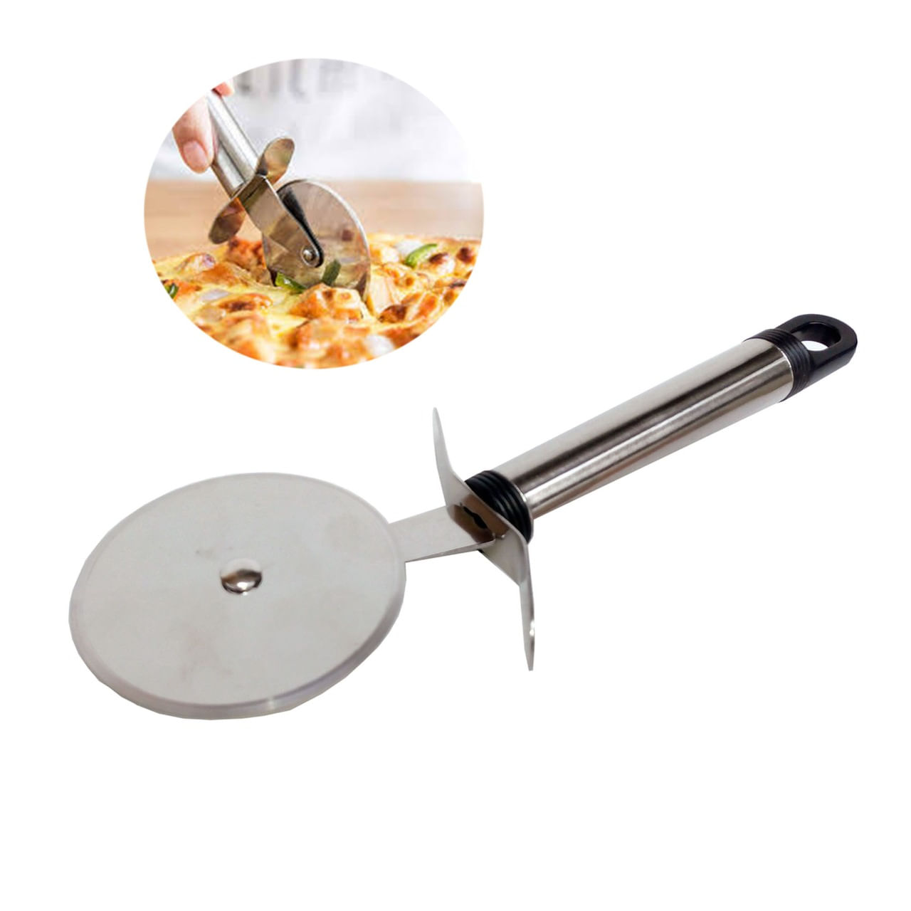 Cortador de Pizza Acero Inoxidable