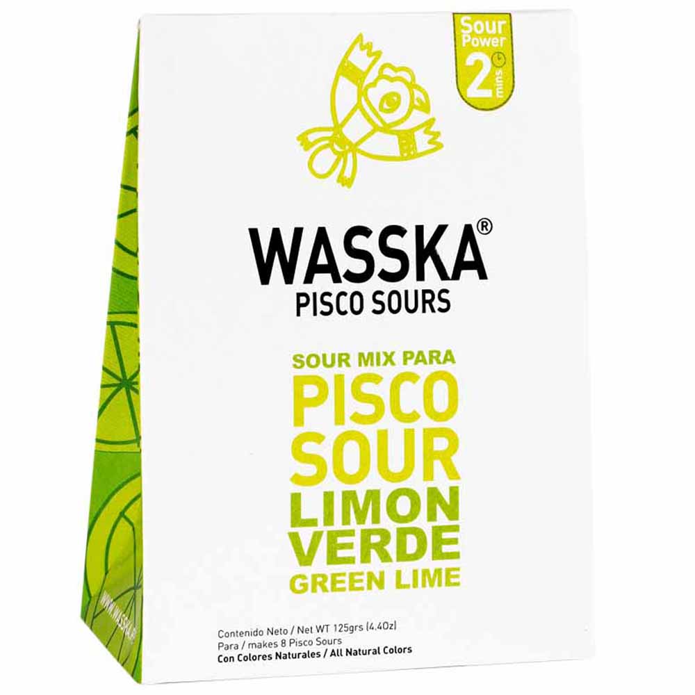 Mix Para Hacer Pisco Sour WASSKA Limón verde Sobre 125g