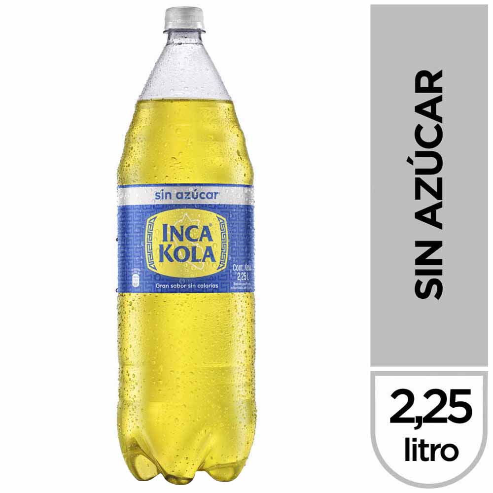 gaseosa inca kola sin azucar botella 2 25l plazavea supermercado