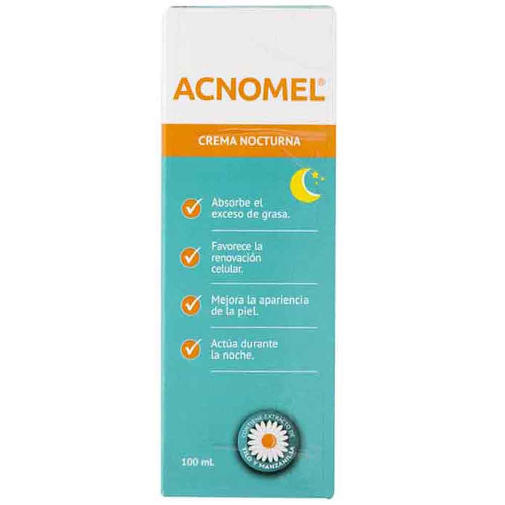 Crema Nocturna Para El Rostro ACNOMEL Frasco 100ml | PlazaVea ...