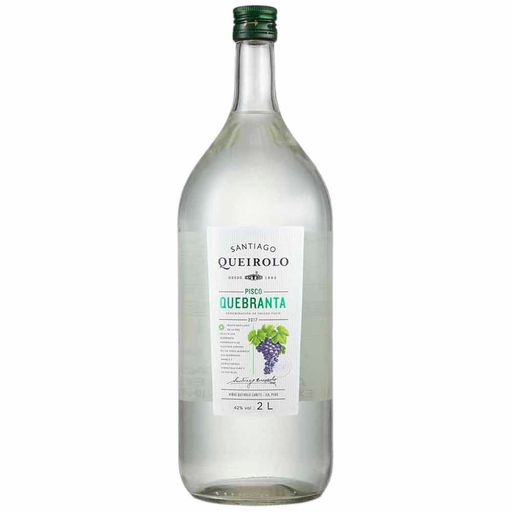 Pisco SANTIAGO QUEIROLO Quebranta Botella 2L