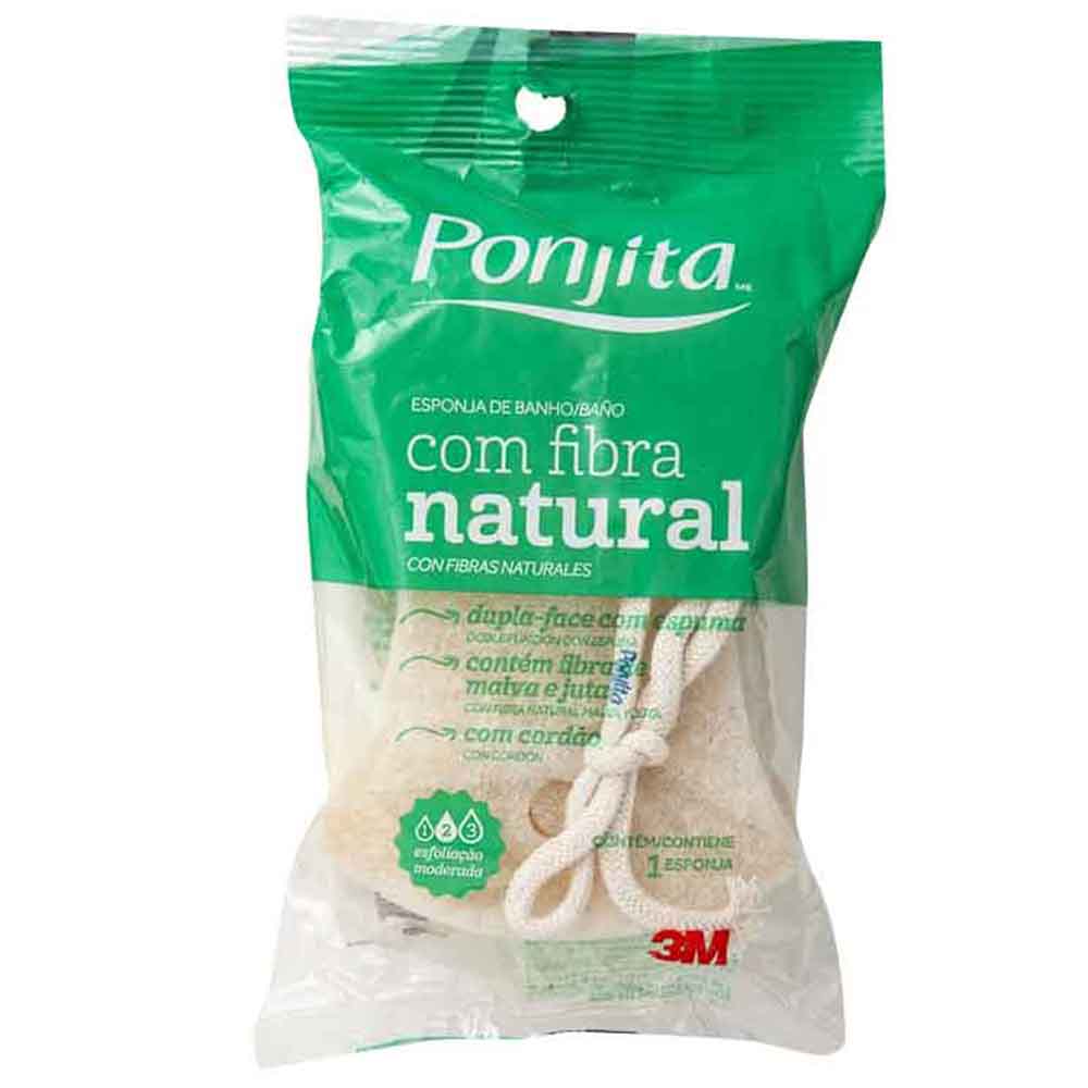 Esponja de Baño PONJITA con Fibra Natural Bolsa 1un | plazaVea - Supermercado ponjita