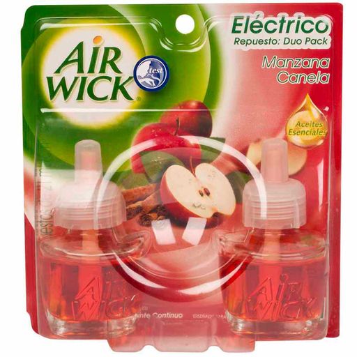 Difusor eléctrico Air Wick y repuesto manzana canela 21 ml