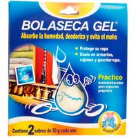 Deshumedecedor BOLASECA Gel aroma bebé Caja 50Gr Paquete 2Un