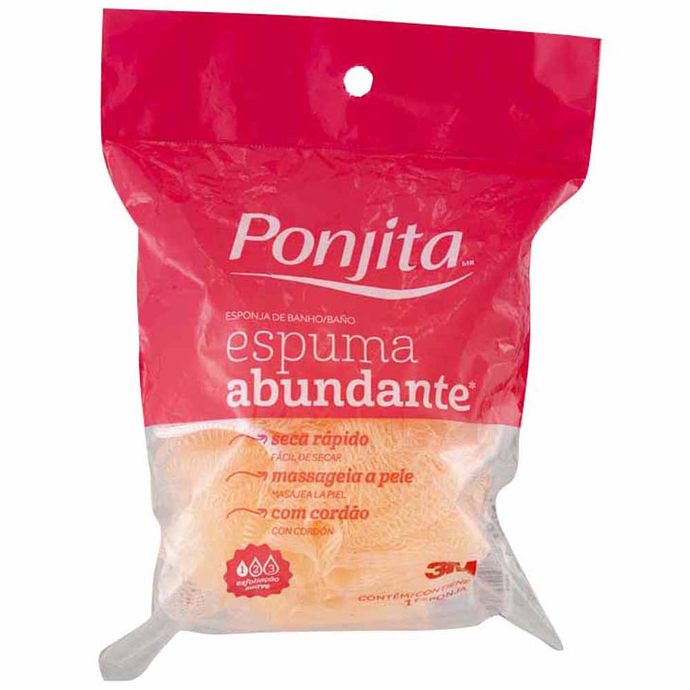 Esponja de Baño PONJITA Espuma Abundante Bolsa 1un | plazaVea - Supermercado ponjita