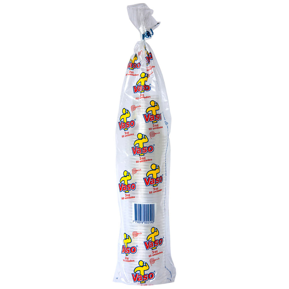 Vaso Descartable PAMOLSA 3 Oz Bolsa 50un 417x109x109mm