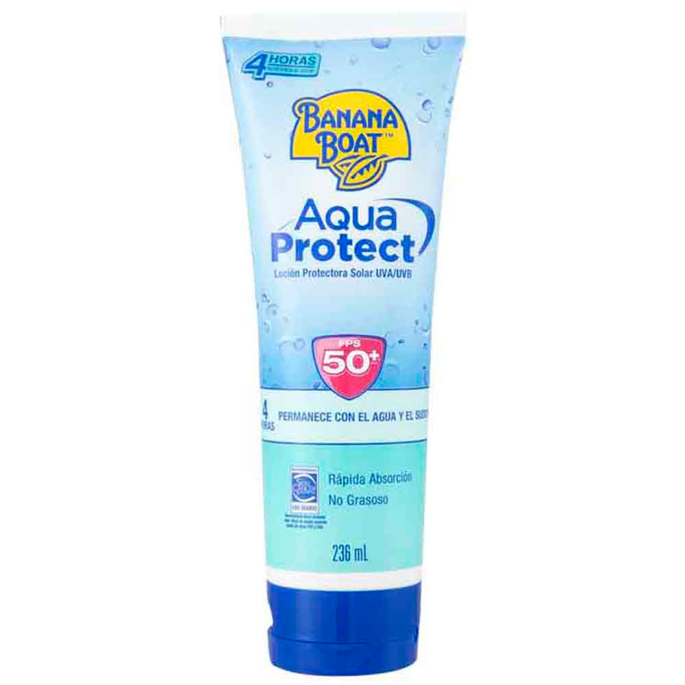 Bloqueador BANANA BOAT Aqua Protect FPS 50+ Frasco 236ml plazaVea