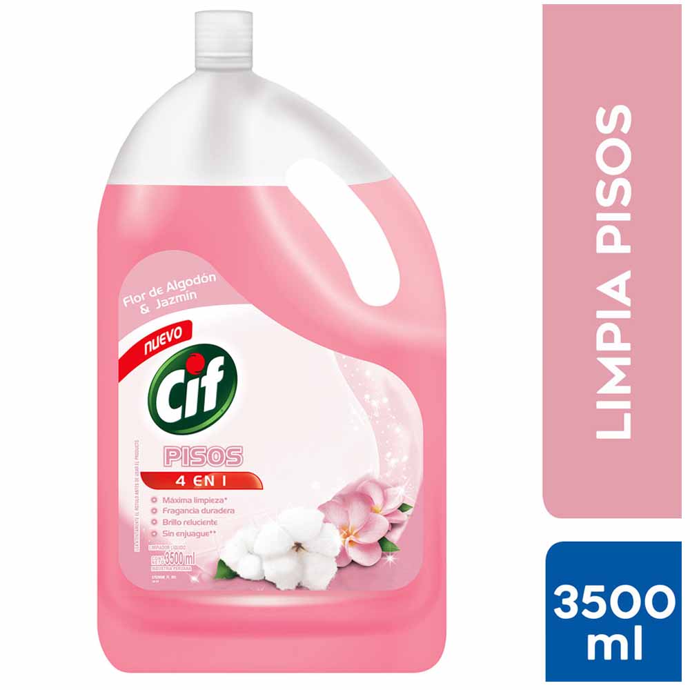 Limpia Pisos Líquido Cif Algodón y Jazmín 3.5 L