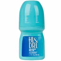 Desodorante para Mujer en Roll On HI & DRI Unscented Frasco 50ml
