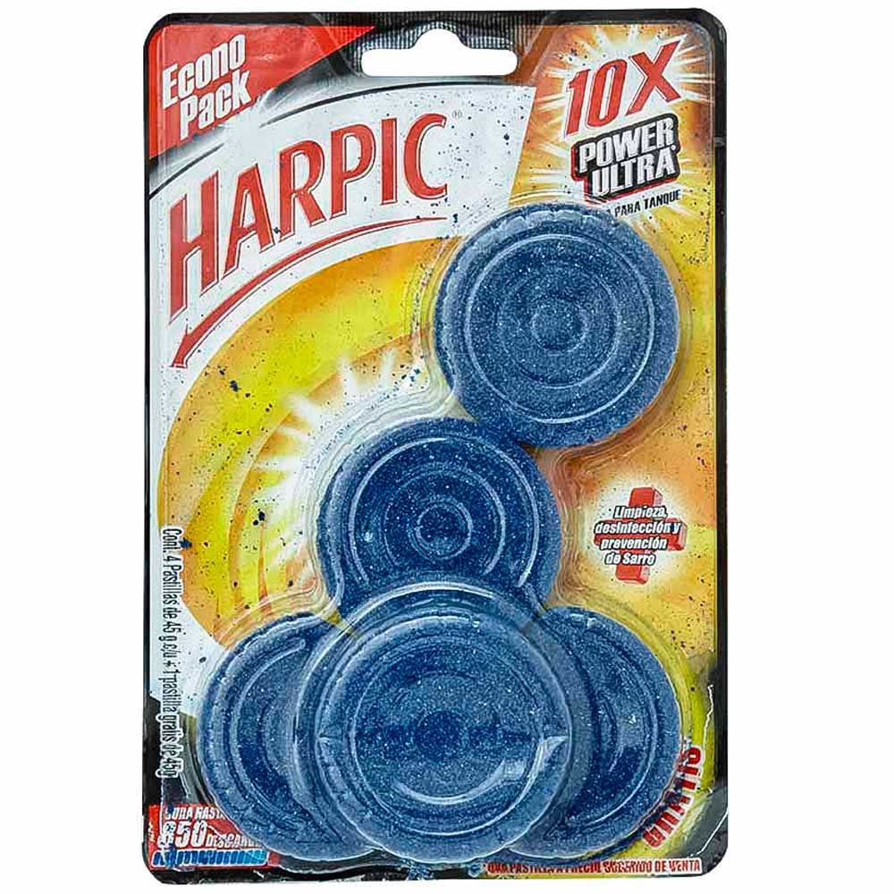 Desinfectante de Baño en Pastilla HARPIC Power Ultra 45g Paquete 5un