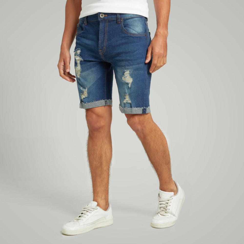 Denim destruido Shorts hombres verano rasgado pantalones cortos de Hip Hop  hombres Cool hombres Short con agujero(#HH9117OU) | Linio Perú -  UN055FA14NRJ7LPE